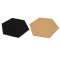 SECURIT Hexagon Cork & chalkboards-Set of 7 pcs (4X Chalkboard + 3X Cork) Sac a  Chaussettes, 23 cm, Noir (Black)