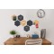 SECURIT Hexagon Cork & chalkboards-Set of 7 pcs (4X Chalkboard + 3X Cork) Sac a  Chaussettes, 23 cm, Noir (Black)