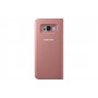 Etui à rabat Clear View Cover Samsung EF-ZG955CP rose pour Galaxy S8 + G955