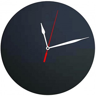 Securit Tableau noir Silhouette Horloge, Plastique, Noir , 29 x 29 x 1.5 cm