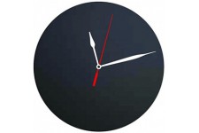 Securit Tableau noir Silhouette Horloge, Plastique, Noir , 29 x 29 x 1.5 cm