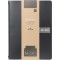 Securit Carte menu 100% cuir agglomere - couleur Noire - Ligne Royal - format A4 - 1 Insert Inclus (4 Vues)