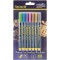 Securit Lot de 7 marqueurs a craie metallique, multicolore, vert/bleu/violet/rose/marron/or/argent petite pointe d