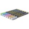 Securit Lot de 7 marqueurs a craie metallique, multicolore, vert/bleu/violet/rose/marron/or/argent petite pointe d