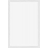 Securit Woody Ardoise blanche- Bois finition Laque Blanc - Feutres-craie Noir et Or + Kit de Montage Inclus - 30x40cm