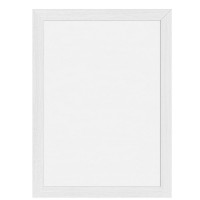 Securit Woody Ardoise blanche- Bois finition Laque Blanc - Feutres-craie Noir et Or + Kit de Montage Inclus - 40x60cm