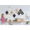 Securit Lot de 7 tableaux noirs en liege et en liege avec marqueurs noirs, punaises et bandes de fixation double face (4 tableau