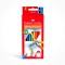 Faber-Castell 116520 Crayons de couleur triangulaire Jumbo avec Taille-crayon (Lot de 20)