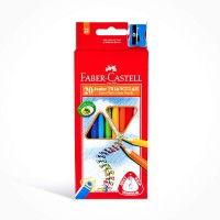 Faber-Castell 116520 Crayons de couleur triangulaire Jumbo avec Taille-crayon (Lot de 20)