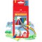 Faber-Castell 116520 Crayons de couleur triangulaire Jumbo avec Taille-crayon (Lot de 20)