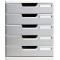 Exacompta - Ref. 301041D - MODULO A4 - Caisson 5 tiroirs fermes pour documents A4+ - Dimensions exterieures : Profondeur 35 x la