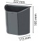 Exacompta - Ref 43142D - Compartiment Ecologic pour Corbeille a papier TOPLINE - Capacite 2,5 litres - Dimensions 2