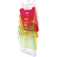 Exacompta 64799D Trieur Mural avec 6 compartiments A4 Vertical Couleurs Assorties