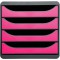 Exacompta - Ref. 310784D - BIG-BOX - Caisson 4 tiroirs pour document A4+ -Dimensions exterieures : Profondeur 34,70 x largeur 27