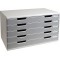 Exacompta - Ref. 322041D - MODULO A3 - Caisson 5 tiroirs fermes pour documents A3+ - Dimensions exterieures : Profondeur 35 x la