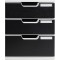 Exacompta - Ref. 325014D - MODULO A4 - Caisson 5 tiroirs fermes pour documents A4+ - Dimensions exterieures : Profondeur 35 x la