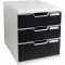 Exacompta - Ref. 325014D - MODULO A4 - Caisson 5 tiroirs fermes pour documents A4+ - Dimensions exterieures : Profondeur 35 x la