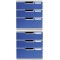 Exacompta - Ref. 325003D - MODULO A4 - Caisson 5 tiroirs fermes pour documents A4+ - Dimensions exterieures : Profondeur 35 x la