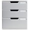 Exacompta - Ref. 325041D - MODULO A4 - Caisson 5 tiroirs fermespour documents A4+ - Dimensions exterieures : Profondeur 35 x lar