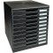 Exacompta - Ref. 302414D - MODULO A4 - Caisson 10 tiroirs fermes pour documents A4+ - Dimensions exterieures : Profondeur 35 x l