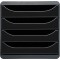 Exacompta - Ref. 3104214D - BIG-BOX - Caisson 4 tiroirs pour document A4+ - Dimensions exterieures : Profondeur 34,70 x largeur 