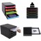 Exacompta - Ref. 3104214D - BIG-BOX - Caisson 4 tiroirs pour document A4+ - Dimensions exterieures : Profondeur 34,70 x largeur 