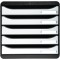 Exacompta - Ref. 3097213D - BIG BOX PLUS - Caisson 5 tiroirs pour document A4+ - Dimensions exterieures : Profondeur 34,7 x larg