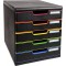 Exacompta - Ref. 301914D - MODULO A4 - Caisson 5 tiroirs fermes pour documents A4+ - Dimensions exterieures : Profondeur 35 x la
