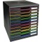 Exacompta - Ref. 302914D - MODULO A4 - Caisson 10 tiroirs fermes pour documents A4+ - Dimensions exterieures : Profondeur 35 x l