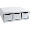 Exacompta 318740D Toolbox Maxi Caisson individuel a  3 Tiroirs Office Gris lumiere