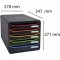 Exacompta - Ref. 309914D - BIG BOX PLUS - Caisson 5 tiroirs pour document A4+ - Dimensions exterieures : Profondeur 34,7 x large