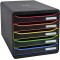 Exacompta - Ref. 309914D - BIG BOX PLUS - Caisson 5 tiroirs pour document A4+ - Dimensions exterieures : Profondeur 34,7 x large