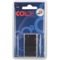 COLOP Pack de 2 Tampons encreur de recharge E/30 Noir