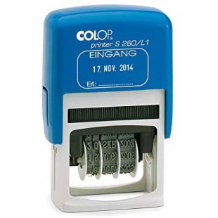 COLOP 105630 Tampon dateur Printer S260 Bleu