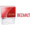 Colop tampon encreur Bezahlt 100669: rouge