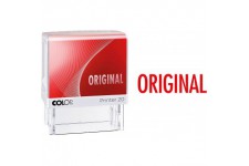 COLOP Tampon encreur avec texte original Printer 20, impression rouge, sous blister