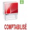 Colop Comptabilise Timbre a  encrage automatique Empreinte Rouge 38x14 mm