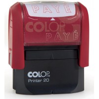 Colop Paye Timbre a  encrage automatique Empreinte Rouge 38x14 mm