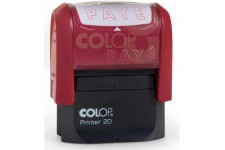 Colop Paye Timbre a  encrage automatique Empreinte Rouge 38x14 mm