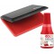 Colop Tampon encreur Micro 2 + Couleur 801 Rouge 70 x 110 mm