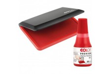 Colop Tampon encreur Micro 2 + Couleur 801 Rouge 70 x 110 mm