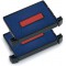 Trodat Pack de 2 Cassettes d'encrage 6/4750/2 Bleu/Rouge
