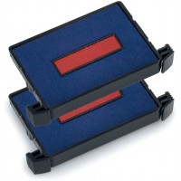 Trodat Pack de 2 Cassettes d'encrage 6/4750/2 Bleu/Rouge