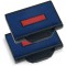 Trodat Pack de 2 Cassettes d'Encrage 6/53/2 Bleu/Rouge