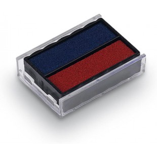 Trodat Pack de 2 Cassettes d'Encrage 6/4850/2 Bleu/Rouge