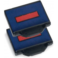 Trodat 6-50/2DB Lot de 2 cassettes d'encrage Swop Pad pour tampons 5430 et 5435 (Bleu/rouge)