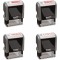 Trodat 6-4912-2DB Lot de 2 cassettes d'encrage Swop Pad (Bleu/rouge)