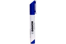 Kores Marqueurs de tableau Blanc biseautee 3-5 mm Bleu