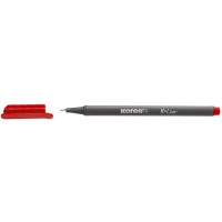 Kores fl28103 Fineliner, tratto: 0,4 mm, colore: rosso, 12 Pezzi
