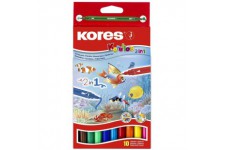 Kores Korellos Stylo feutre Set 2-en-1 10 couleurs